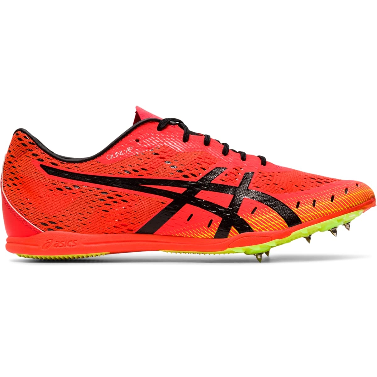 ASICS Unisex Gun Lap 2 Track & Field Shoes, 10, SUNRISE RED/BLACK