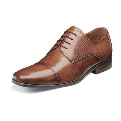 Florsheim Postino Cap Toe Oxford Cognac Smooth/Perf 14 3E