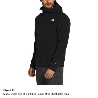 THE NORTH FACE Men’s Apex Bionic 2 DWR Softshell Hooded Jacket, TNF Black, X-Small