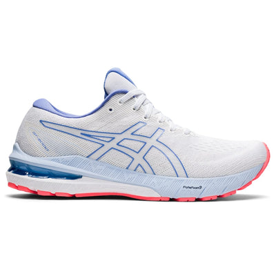 ASICS Women's GT-2000 10 Running Shoes, 6, White/Periwinkle Blue