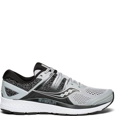 Saucony Men's Omni ISO Shoes, Grey/Black, 10