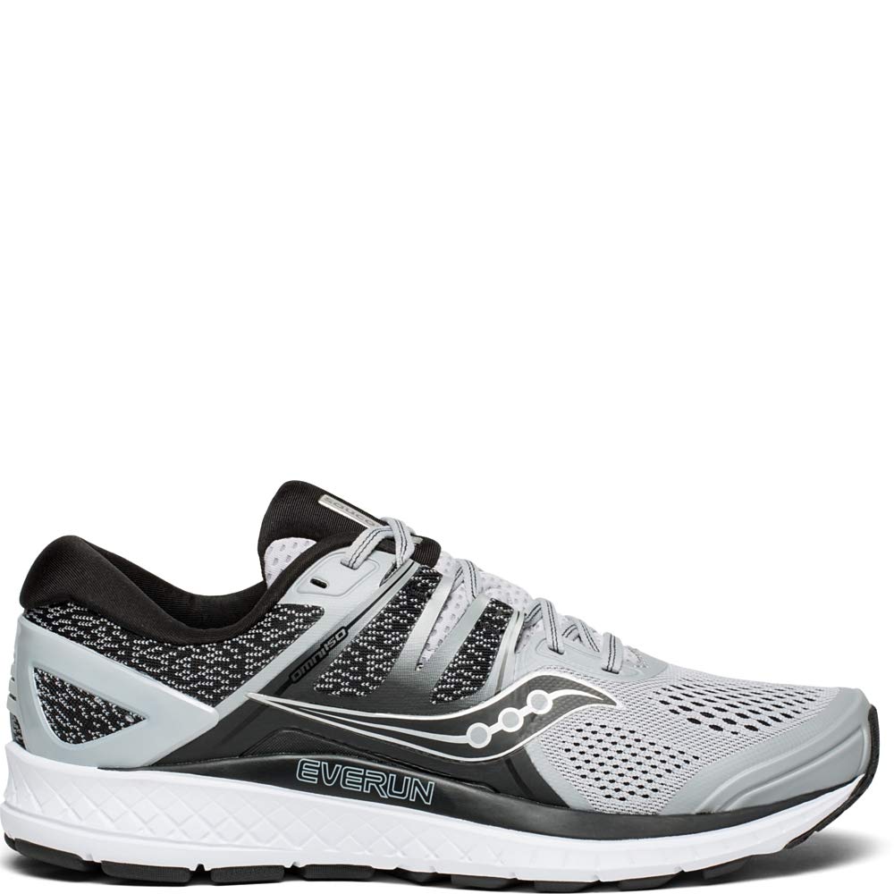 Saucony Men's Omni ISO Shoes, Grey/Black, 11.5