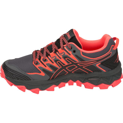 ASICS Women's Gel-Fujitrabuco 7 Running Shoes, 11, Black/Flash Coral