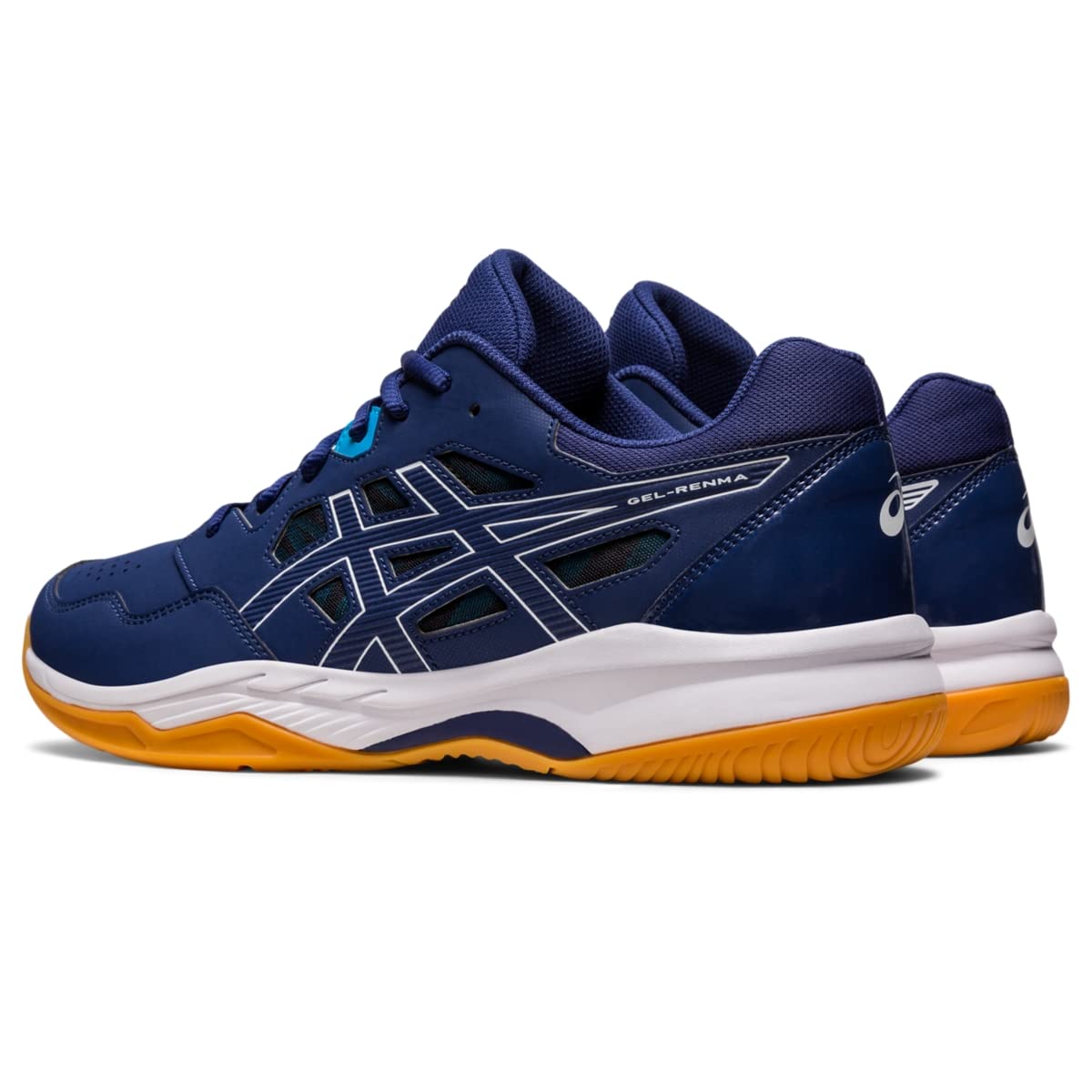 ASICS Men's Gel-RENMA Pickleball Shoes, 11, Indigo Blue/White