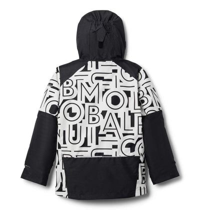 Columbia Boys' Whirlibird Ii Interchange Jacket Large Black Typo Print/Black