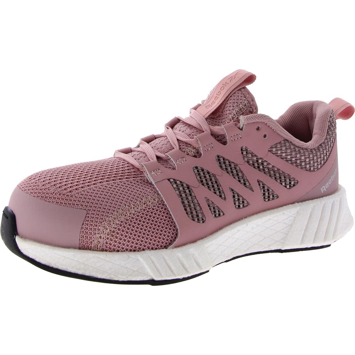 Reebok Women's Fusion Flexweave Safety Toe Athletic Work Shoe Industrial & Construction 9 Pink