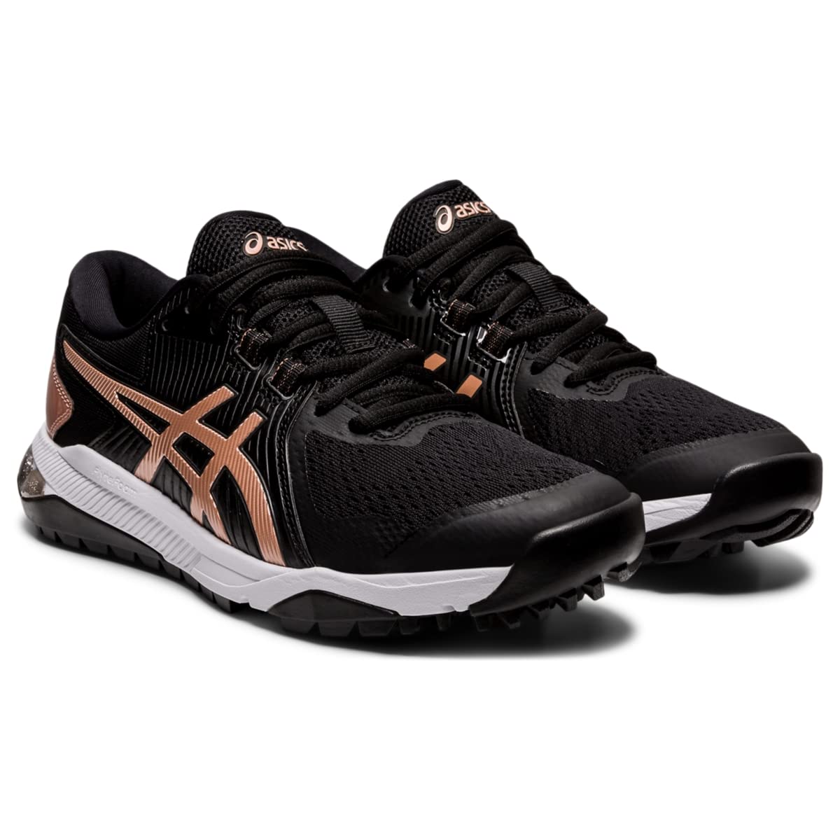 ASICS Women's GEL-Course Glide Golf Shoes, 8, BLACK/ROSE GOLD