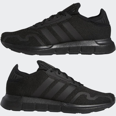 adidas Originals Men's Swift Essential Sneaker, Black/Black/Black, 13.5