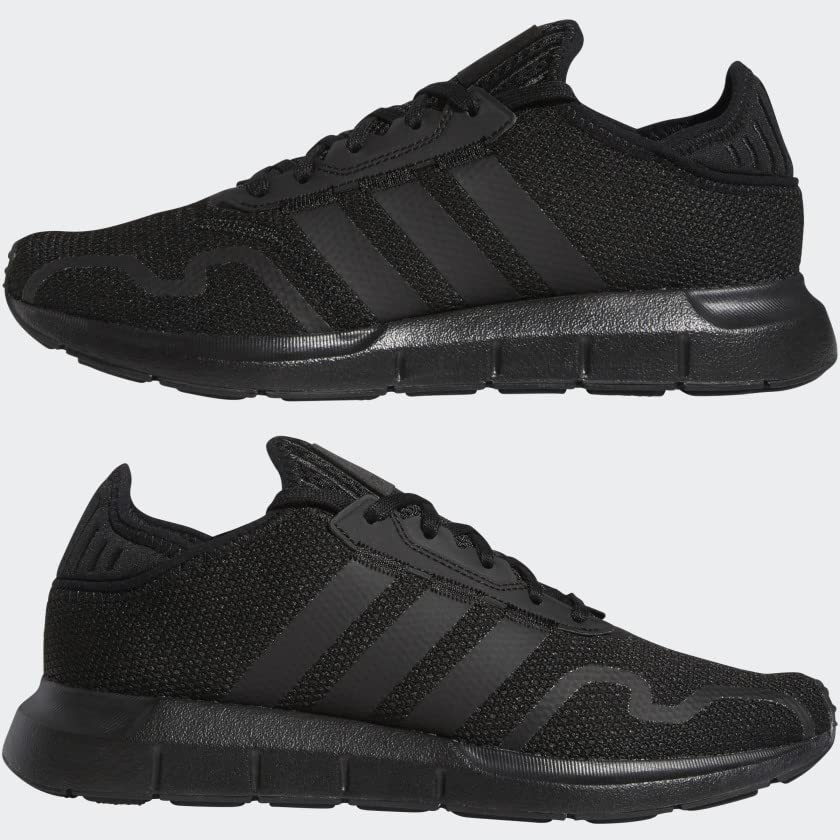 adidas Men's Swift Essential Sneaker, Black/Black/Black, 13