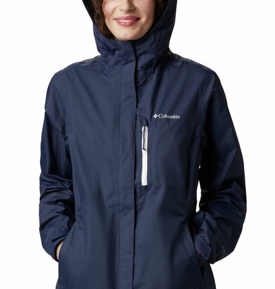 Columbia Women's Pouring Adventure II Jacket, Nocturnal/White Zip, Small