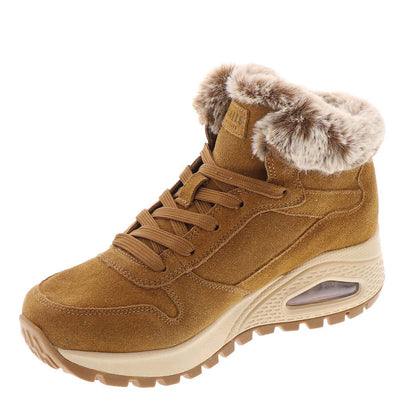 Skechers Women's UNO Rugged-WINTRINESS Ankle Boot, Chestnut, 9