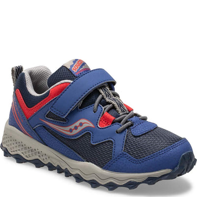 Saucony Kids' Peregrine Shield 2 a/C Sneaker Navy/Red 10.5 Wide