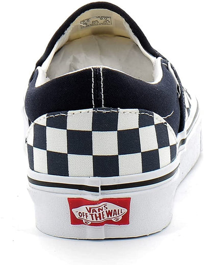 Vans Men's Classic Slip-On Checkerboard Sneakers, Parisian Night/True White, 10 Medium US