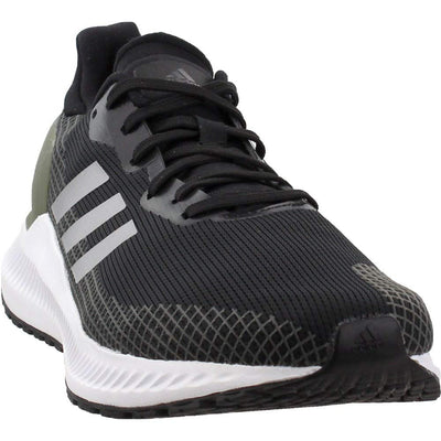 adidas Men's Solar Blaze Running Shoes Core Black/Silver Metallic/Raw Khaki 8.5