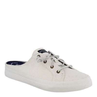 Sperry Crest Vibe Mule Canvas White 5.5 M (B)