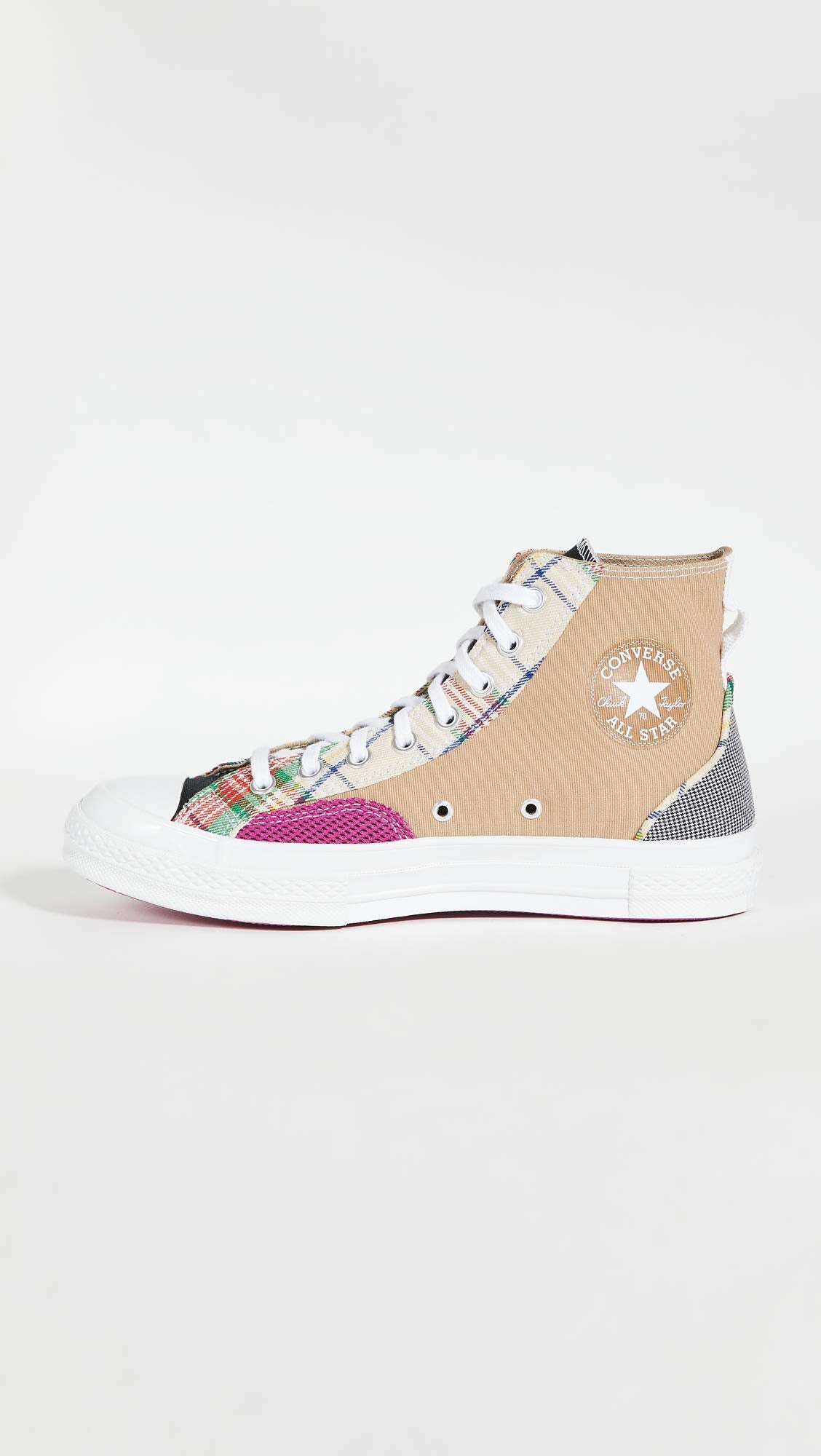 Converse Men's Chuck 70 Pattern Play High Top Sneakers, Nomad Khaki/Black/Cactus Flowe, 10.5 Medium US