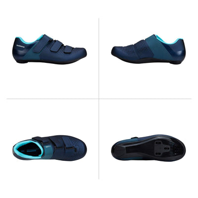 SHIMANO SH-RC100W Feature-Packed Entry Level Road Shoe 9.5-10 Women/9.5-10 Men Navy