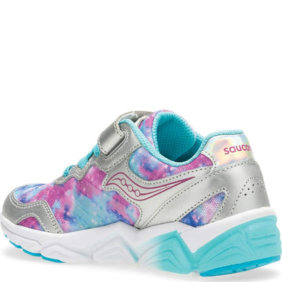 Saucony Kids Flash A/C, Silver/Multi, 1.5 XW US Little Kid