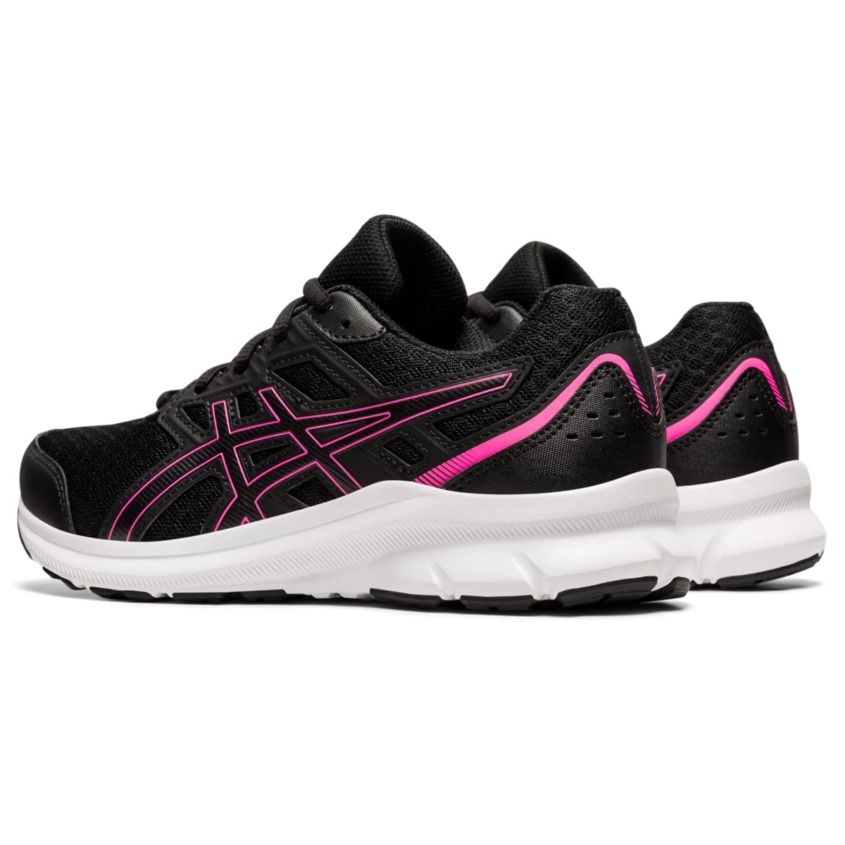 ASICS Kid's JOLT 3 Grade School Running Shoe, 3, Black/HOT Pink