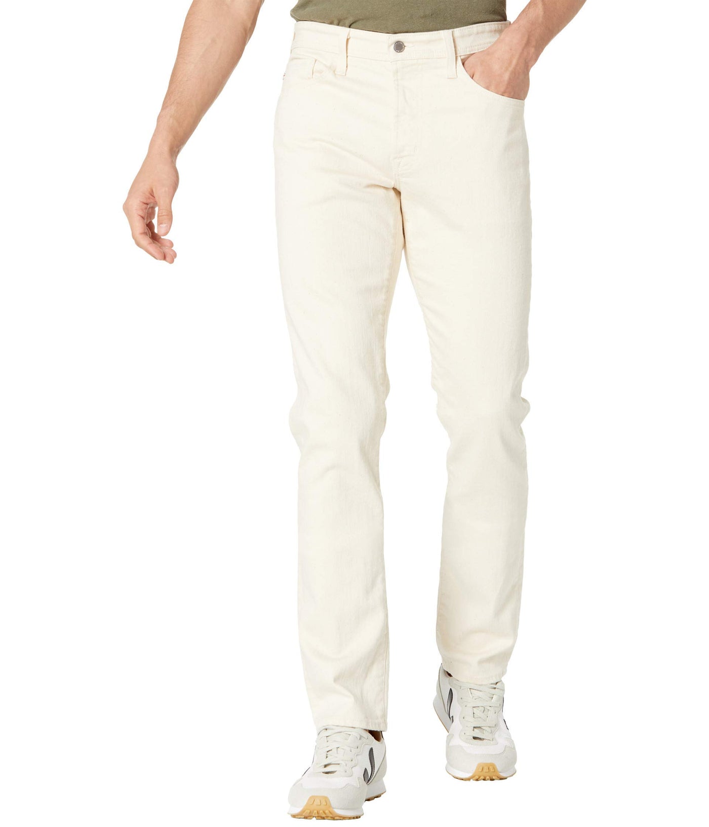 AG Adriano Goldschmied Everett Slim Straight Leg Jeans in Ecru Dunes Ecru Dunes 33 32