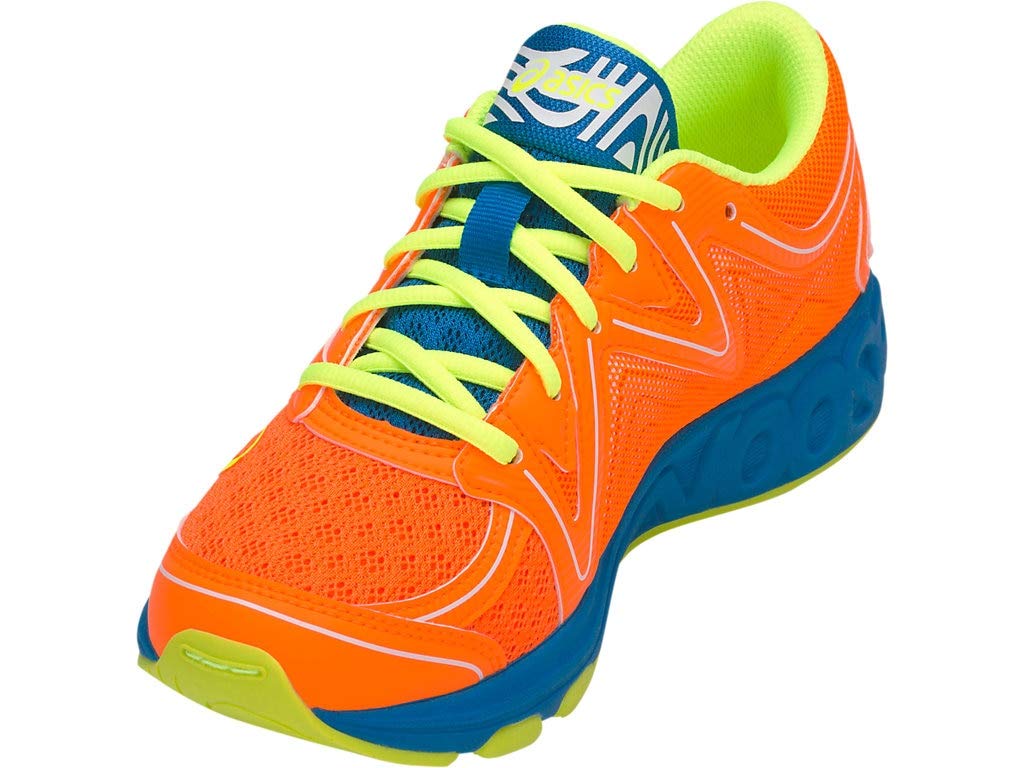 ASICS Kid's Noosa GS Running Shoes, 3.5M, Shocking Orange/Flash Yellow