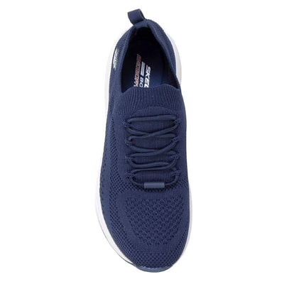 Skechers womens Bobs Sparrow 2.0- Allegiance Crew, Navy Engineered Knit, 9.5