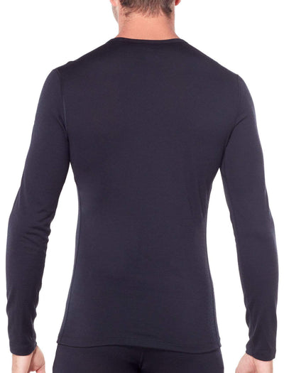 Icebreaker Merino Men's 200 Oasis Long Sleeve Crew Shirt Black Small