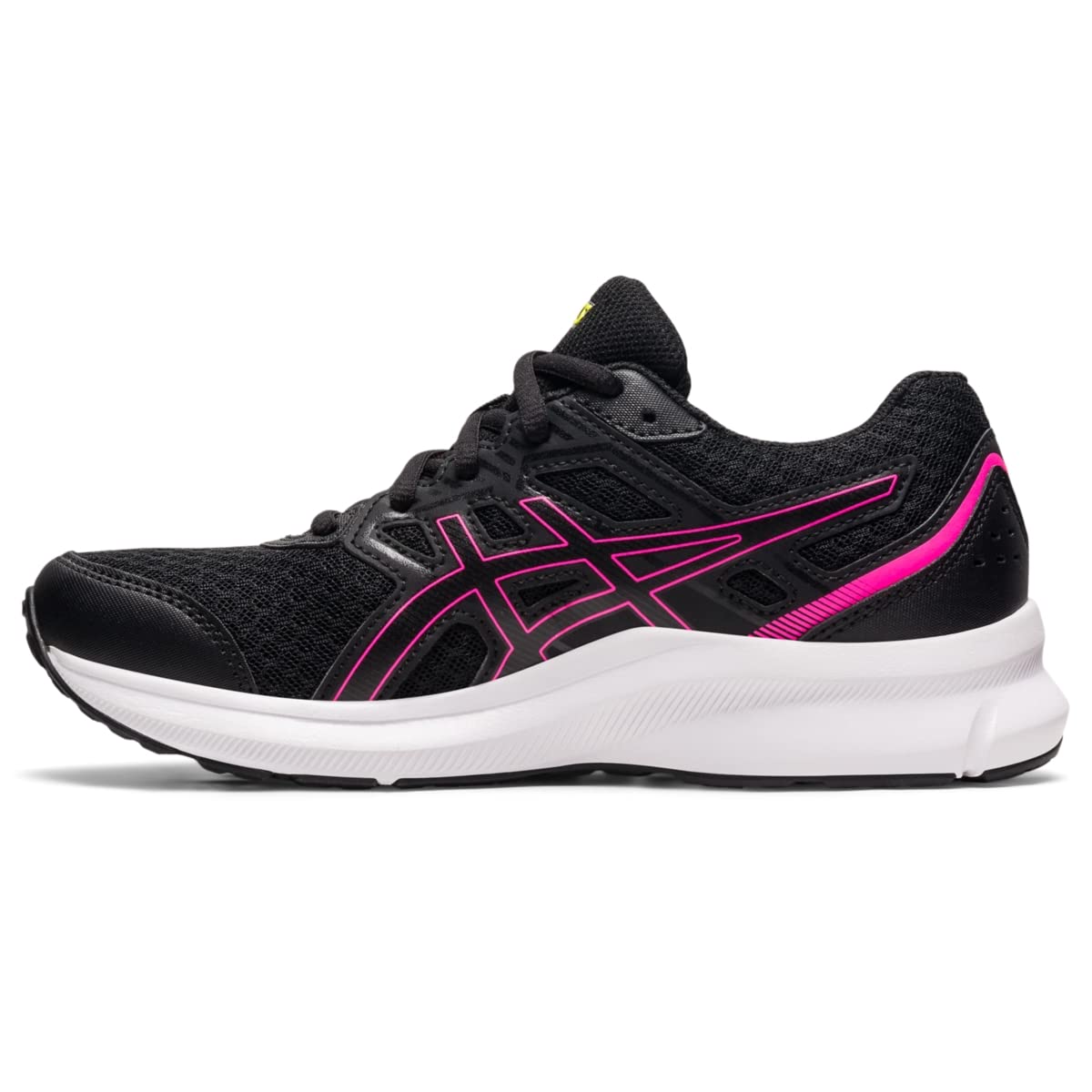 ASICS Kid's JOLT 3 Grade School Running Shoe, 3, Black/HOT Pink