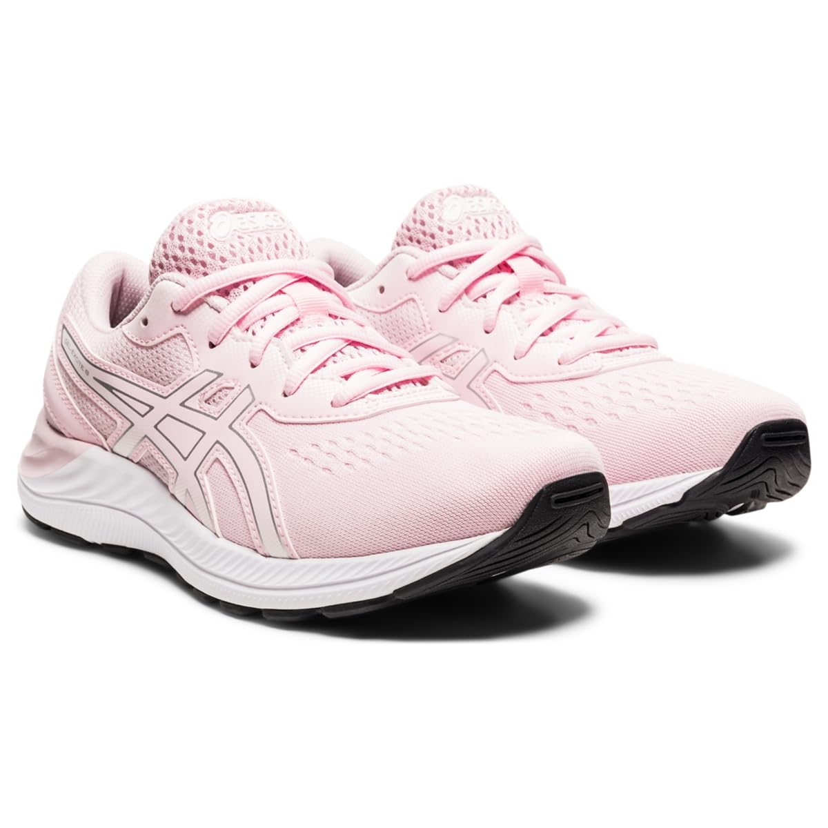 ASICS Girl's, Gel-Excite 8 Running Shoe - Little Kid & Big Kid Pink Silver 1 M