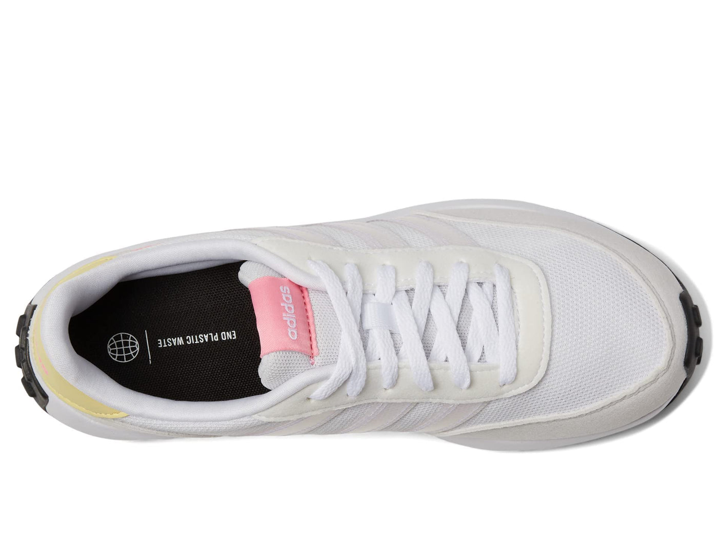 adidas Girl's Run 70s (Little Kid/Big Kid) White/Bliss Pink/Beam Pink 3 Little Kid M