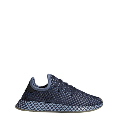 adidas Boys DEERUPT Runner J Steel/Steel/Lilac - B41880 (5.5)