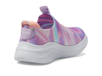 Skechers Girls' Ultra Flex 3.0 color Me Sleek Sneaker 12.5 Little Kid Lavender/Multi