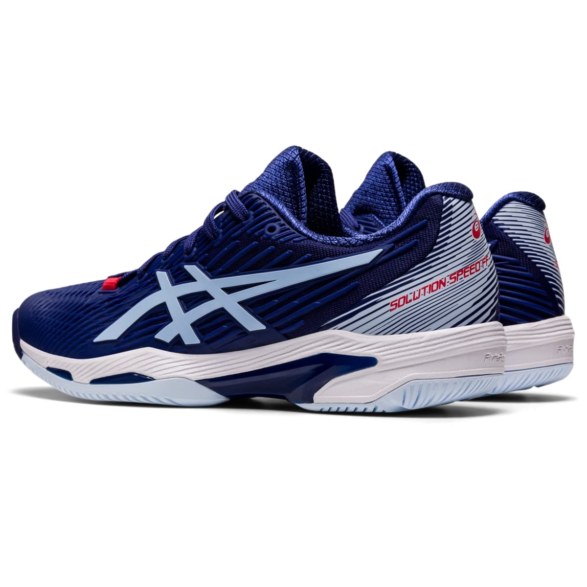 ASICS Solution Speed FF 2 Tennis Shoes for Women - Traditional Lace-up Closure - PU Upper Dive Blue/Soft Sky 11 B - Medium