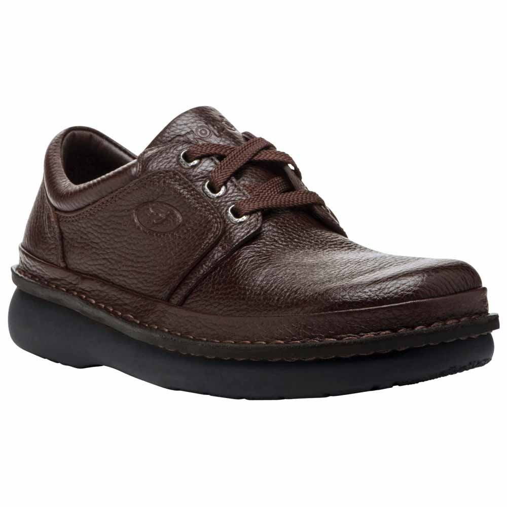 Propét Men's Villager Oxford Walking Shoe, Brown Grain, 10 2X-Wide