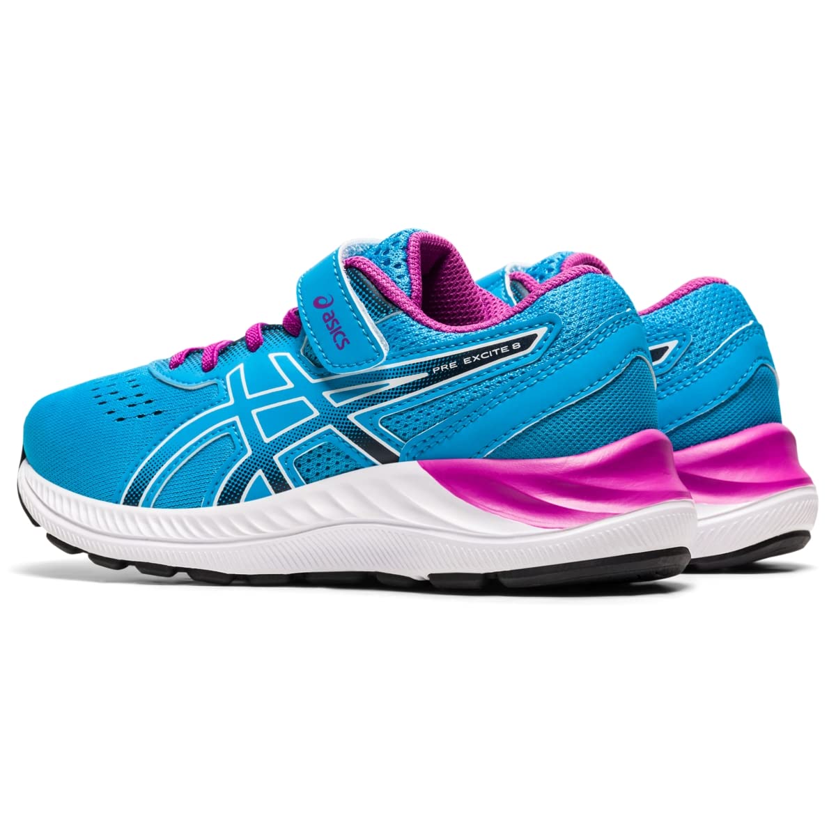 ASICS Kid's PRE Excite 8 Pre-School Running Shoe, K10, Digital Aqua/White