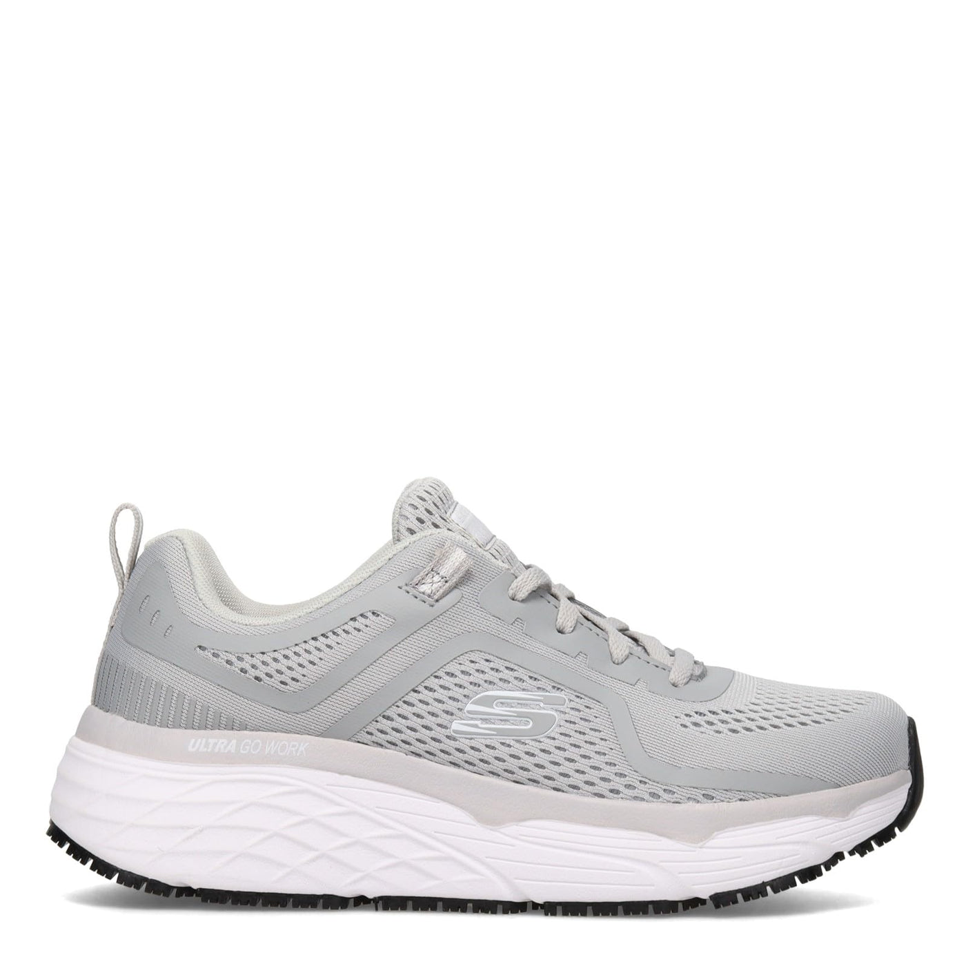 Skechers Women's Work, Max Cushioning Elite SR - Banham Work Shoe 7.5 Grey