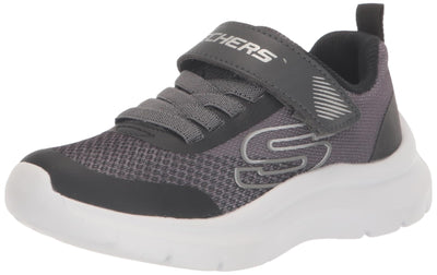 Skechers Boy's Skech Fast-Solar-Squad Sneaker, Charcoal/Black, 1.5 Little Kid