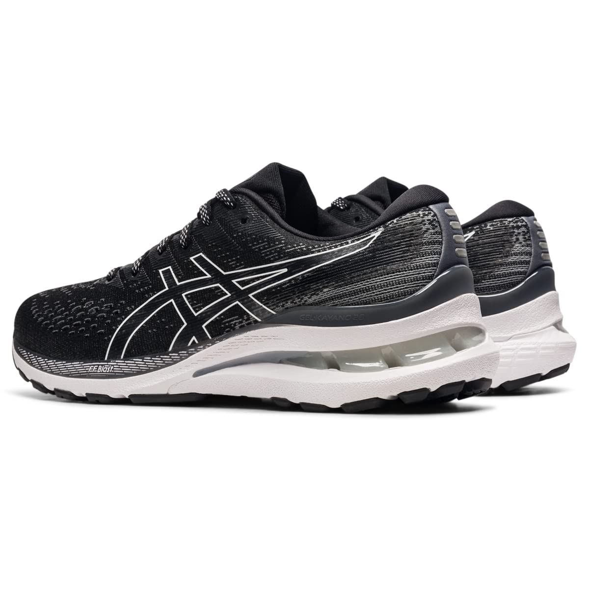 ASICS Women's Gel-Kayano 28 Running Shoes, 6, Black/White