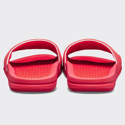 APL: Athletic Propulsion Labs Women's Big Logo Techloom Slide, Red/White, 9