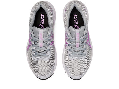 ASICS Girl's Contend 7 GS (Little Kid/Big Kid) Piedmont Grey/Lavender Glow 6 Big Kid M