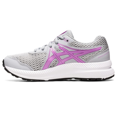 ASICS Girl's Contend 7 GS (Little Kid/Big Kid) Piedmont Grey/Lavender Glow 4 Big Kid M