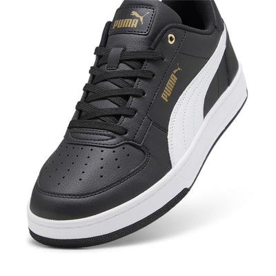 PUMA Mens Caven 2.0 Sneaker 13 Puma Black-puma White-gold