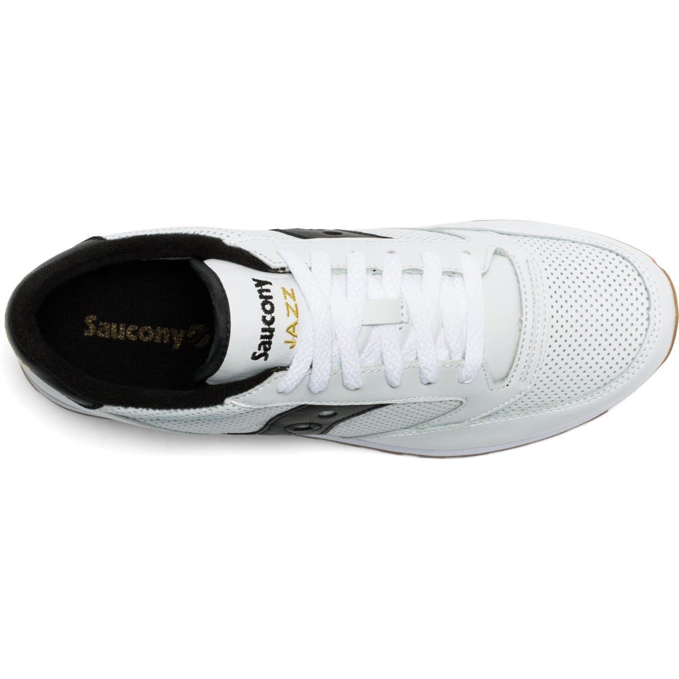 Saucony Men's Jazz Original Leather Sneaker, white/black, 11 M US