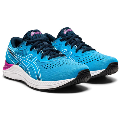 ASICS Girl's Gel-Excite 8 GS (Little Kid/Big Kid) Digital Aqua/White 3.5 Big Kid M