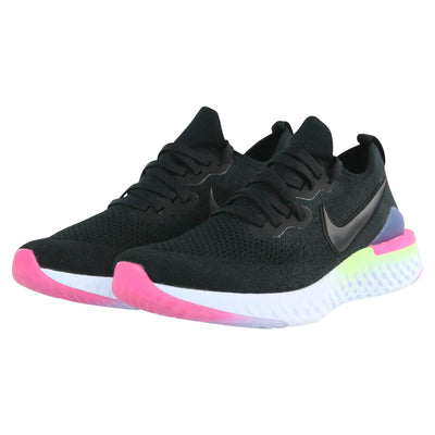 Nike Womens Epic React Flyknit 2 Running Trainers BQ8927 Sneakers Shoes (UK 2.5 US 5 EU 35.5, Black Sapphire 003)