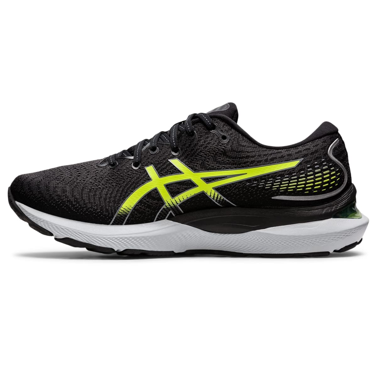 ASICS Men's Gel-Cumulus 24 Running Shoes 12.5 Black/Hazard Green