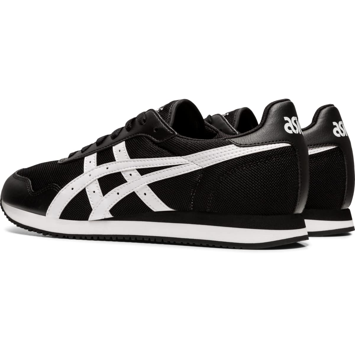 ASICS Men's Tiger Runner Shoes, 7.5, Black/White