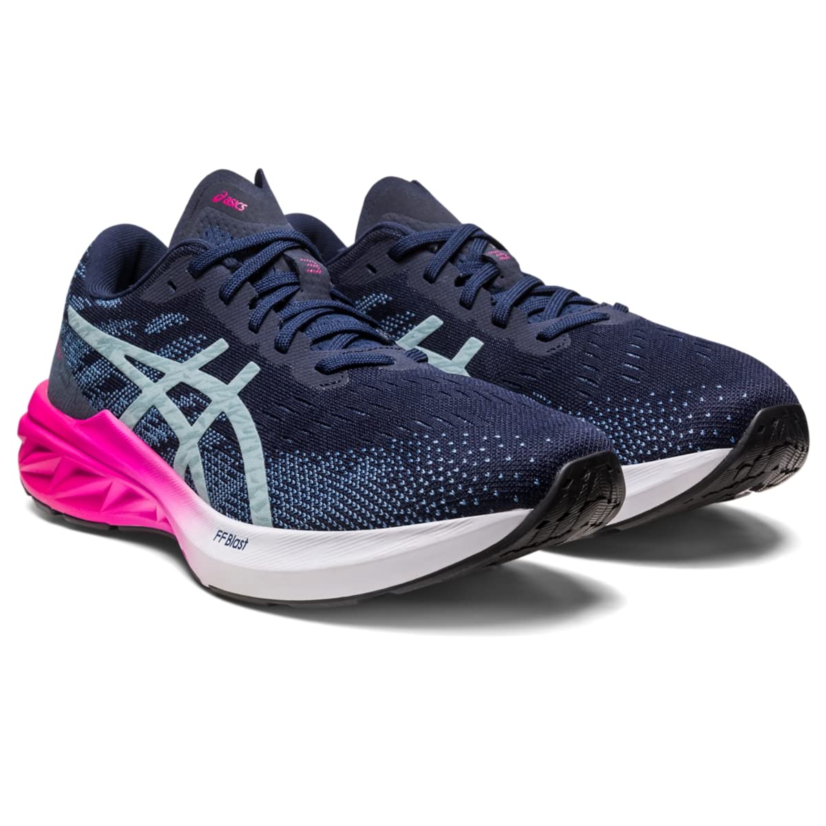 ASICS Women's DYNABLAST 3 Running Shoes, 6, Midnight/Light Steel