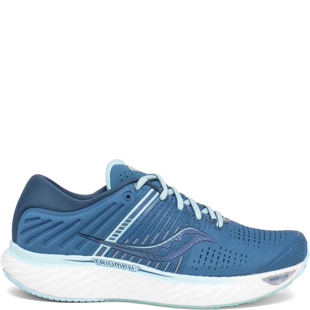 Saucony Women's Triumph 17, Blue/Aqua, 9 Wide