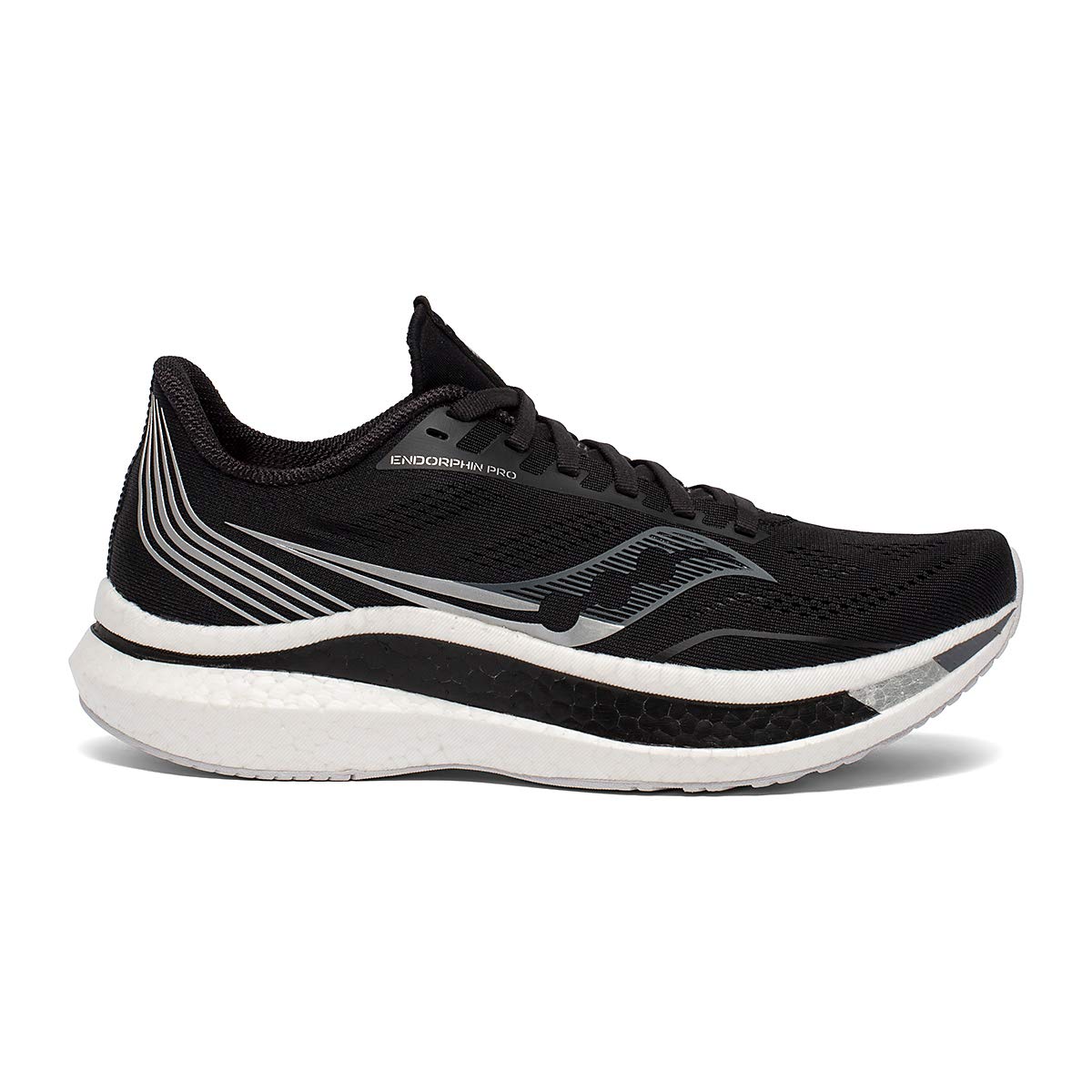 Saucony Endorphin Pro Black/Silver 12 B (M)